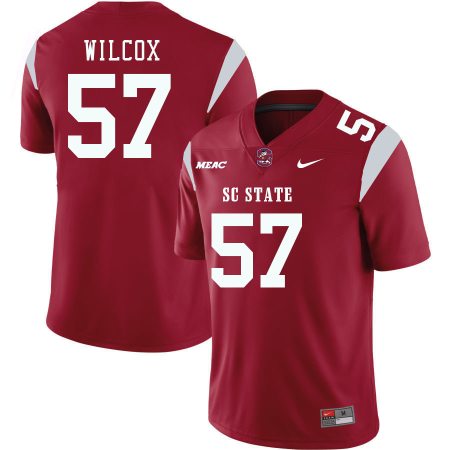 Men-Youth #57 Nathaniel Wilcox South Carolina State Bulldogs 2023 College Football Jerseys Stitched-